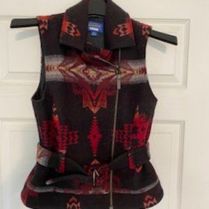 Pendleton 100% Wool Patterned Vest